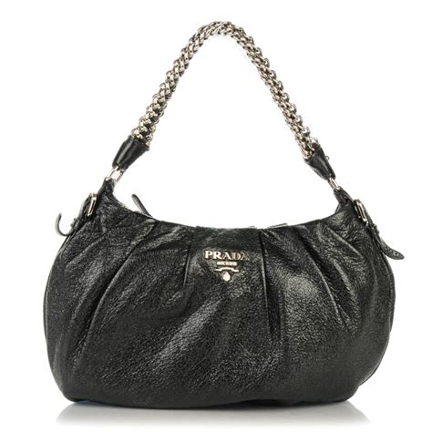 prada cervo lux chain hobo|Cervo Lux Leather Cervo Lux Chain Hobo .